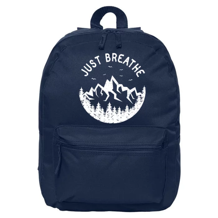 Vintage Just Breathe Nature Adventure 16 in Basic Backpack