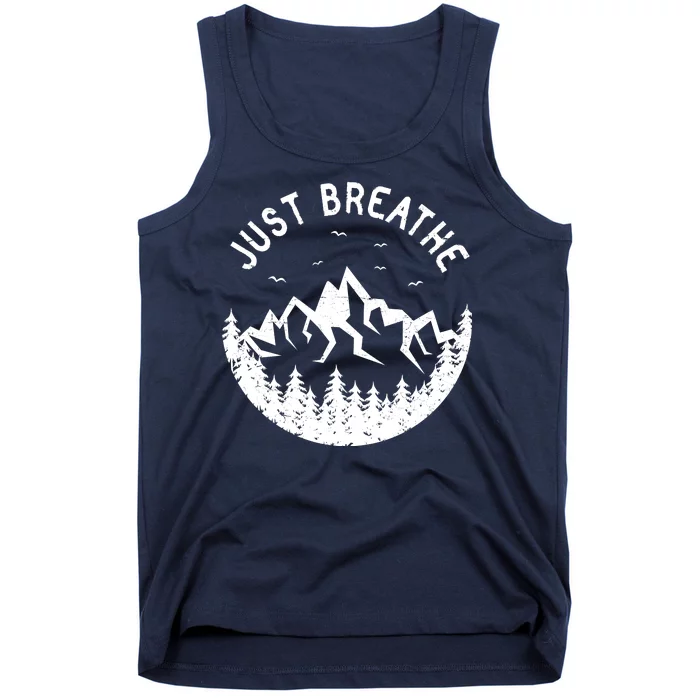 Vintage Just Breathe Nature Adventure Tank Top