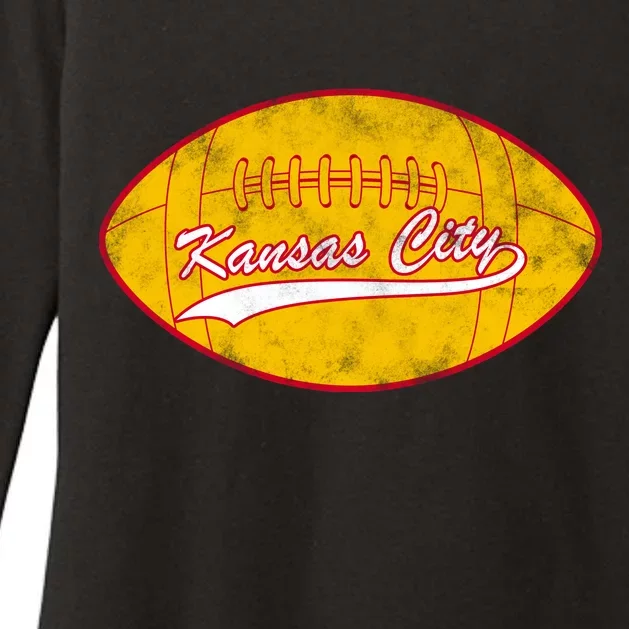 Vintage Kansas City FC Football Womens CVC Long Sleeve Shirt