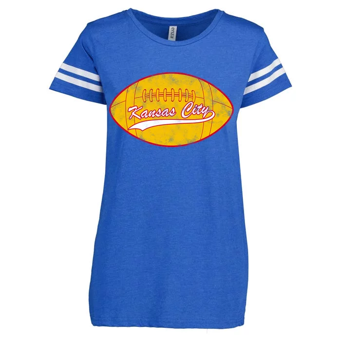 Vintage Kansas City FC Football Enza Ladies Jersey Football T-Shirt