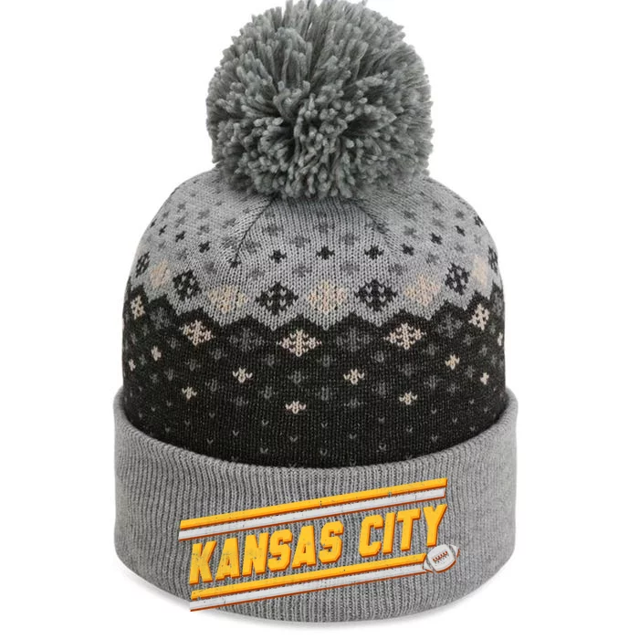 Vintage Kansas City Football The Baniff Cuffed Pom Beanie