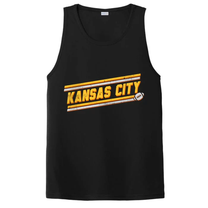 Vintage Kansas City Football Performance Tank