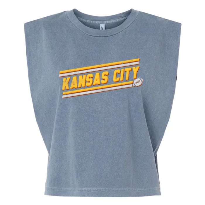 Vintage Kansas City Football Garment-Dyed Women's Muscle Tee