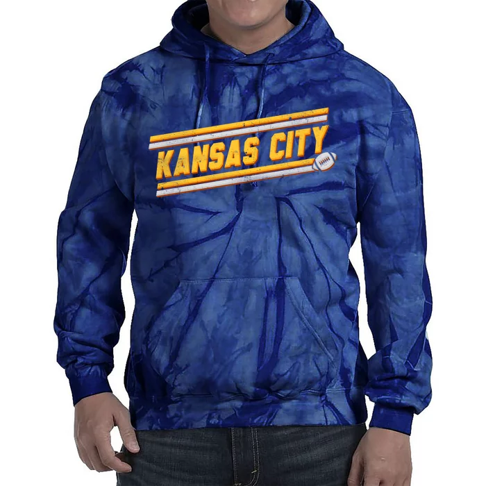 Vintage Kansas City Football Tie Dye Hoodie