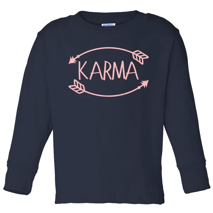 Vintage Karma Arrows Toddler Long Sleeve Shirt