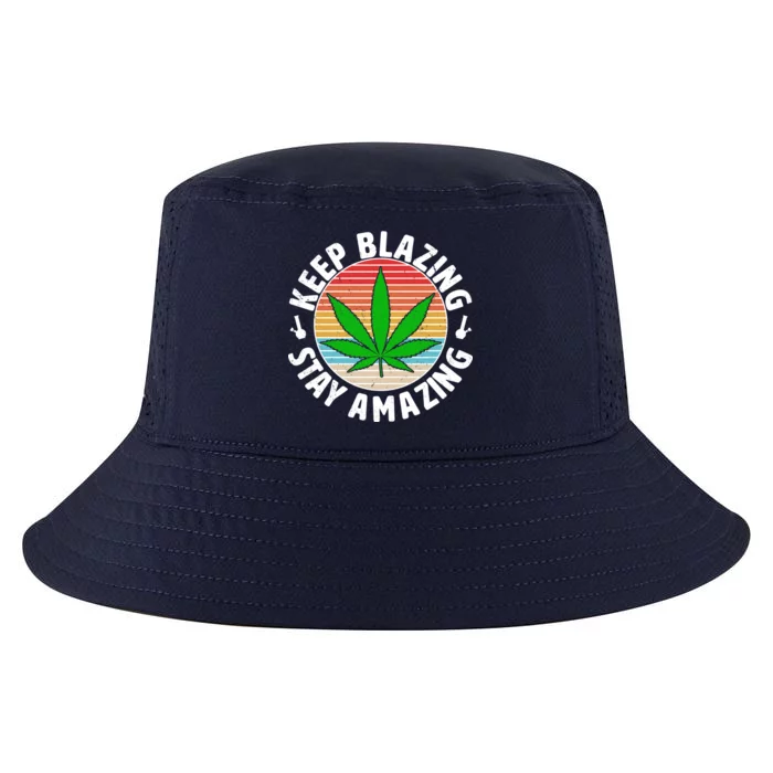 Vintage Keep Blazing Stay Amazing Cool Comfort Performance Bucket Hat