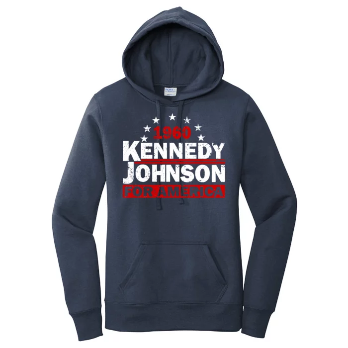 Vintage Kennedy Johnson 1960 For America Women's Pullover Hoodie