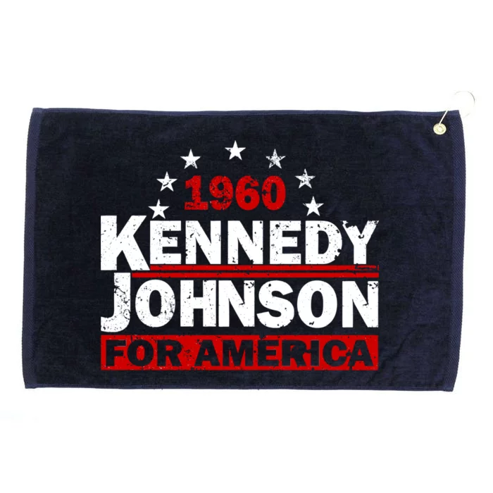 Vintage Kennedy Johnson 1960 For America Grommeted Golf Towel