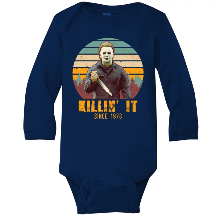 Vintage Killin' It Since 1978 Classic Movie Baby Long Sleeve Bodysuit