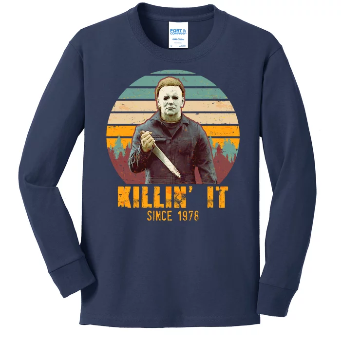 Vintage Killin' It Since 1978 Classic Movie Kids Long Sleeve Shirt