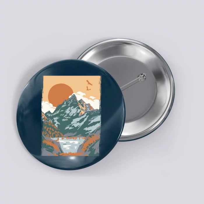 Vintage Landscape Button