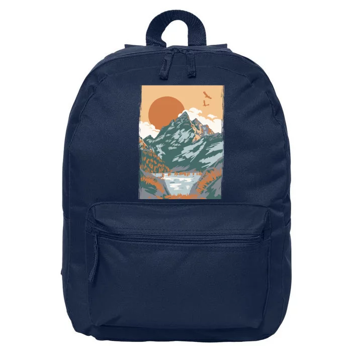 Vintage Landscape 16 in Basic Backpack