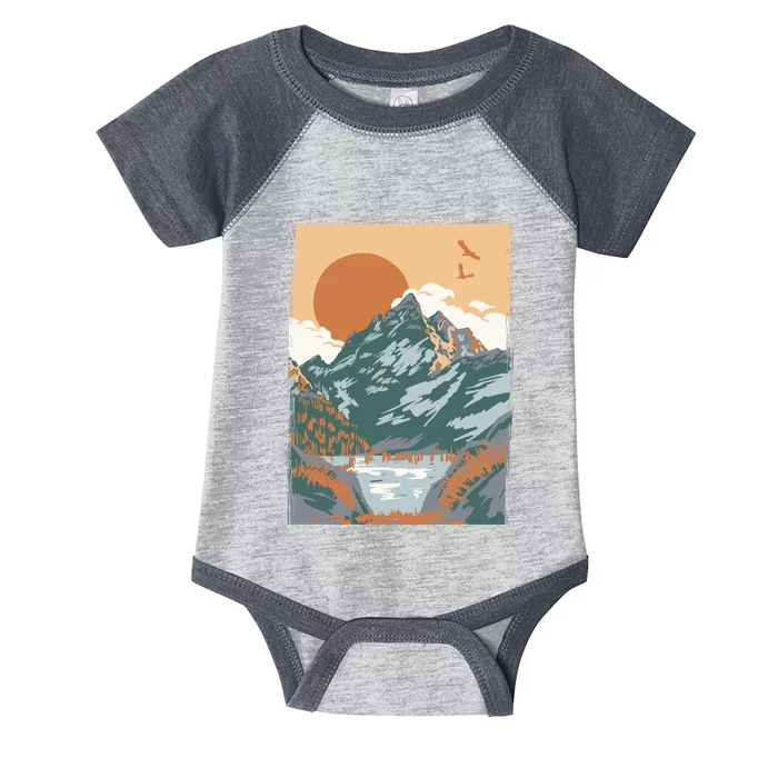 Vintage Landscape Infant Baby Jersey Bodysuit