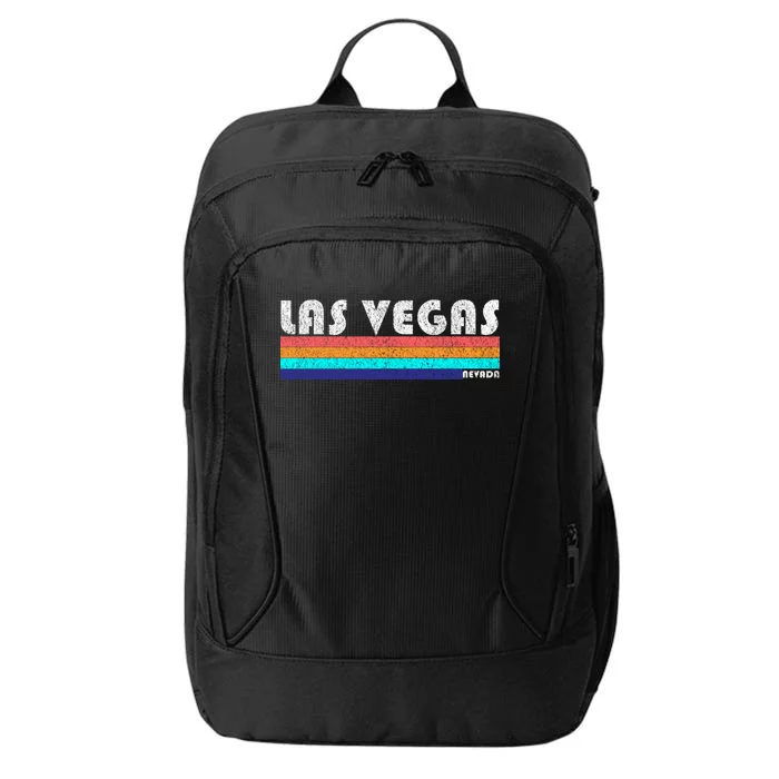 Vintage Las Vegas Nevada Stripe Logo City Backpack