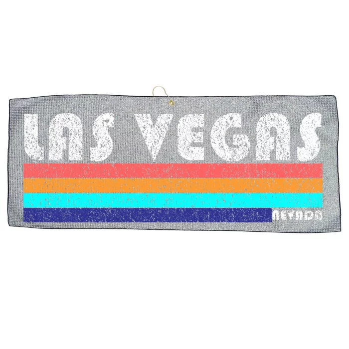 Vintage Las Vegas Nevada Stripe Logo Large Microfiber Waffle Golf Towel