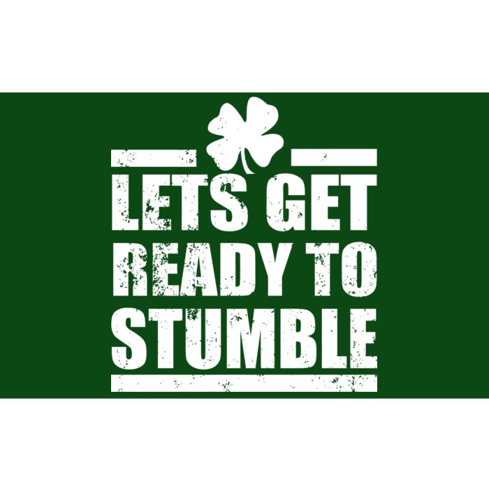 Vintage Let's Get Ready To Stumble Irish Bumper Sticker