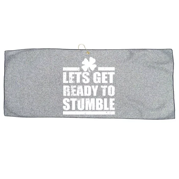 Vintage Let's Get Ready To Stumble Irish Large Microfiber Waffle Golf Towel