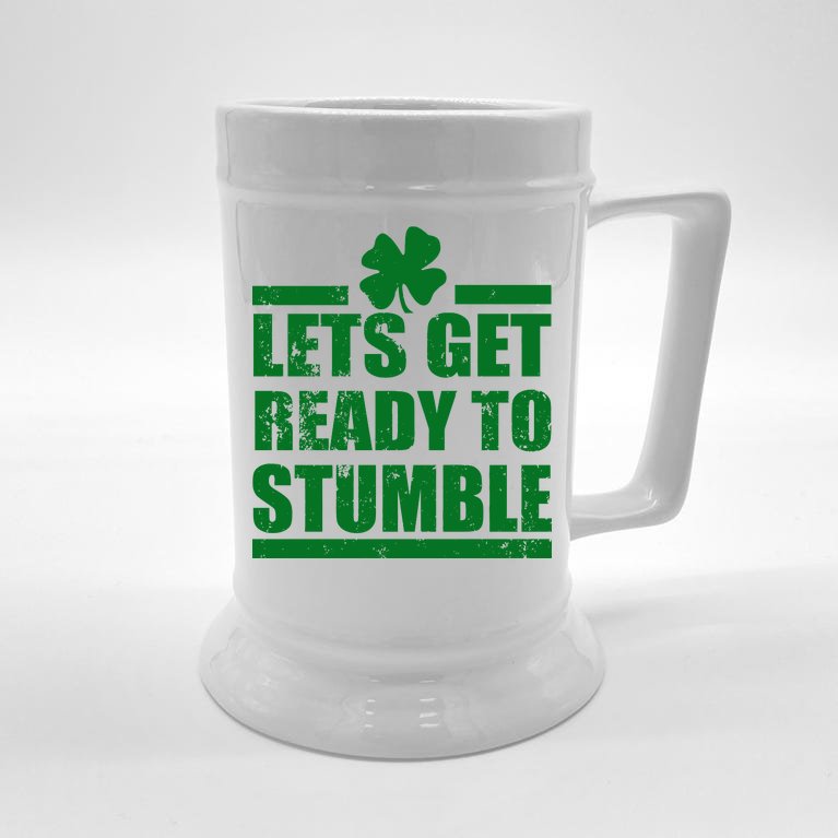 Vintage Let's Get Ready To Stumble Irish Beer Stein