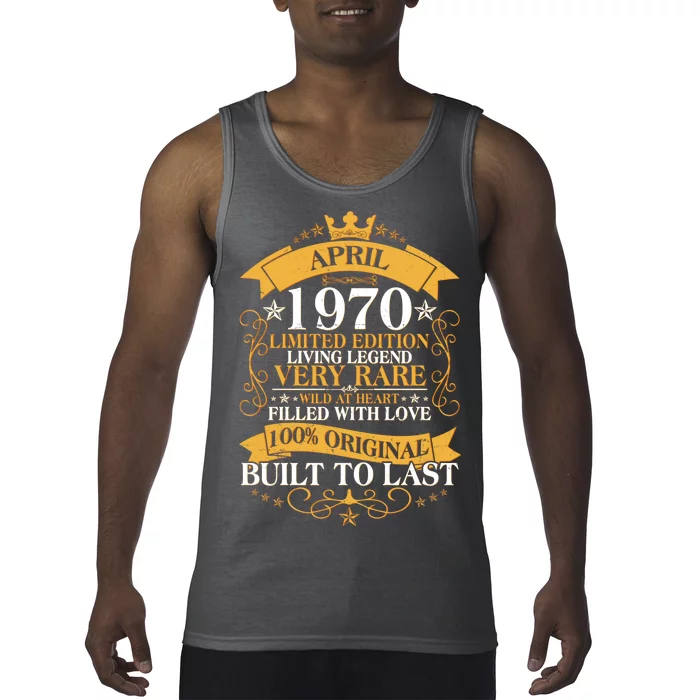 Vintage Limited Edition April 1970 Birthday Tank Top