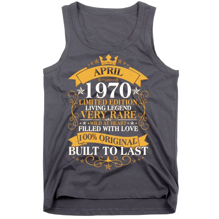 Vintage Limited Edition April 1970 Birthday Tank Top