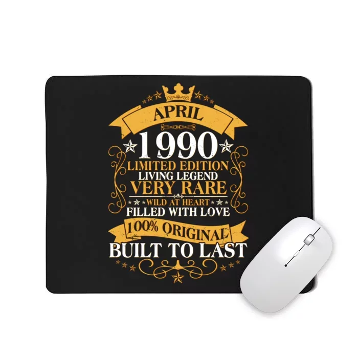 Vintage Limited Edition April 1990 Birthday Mousepad