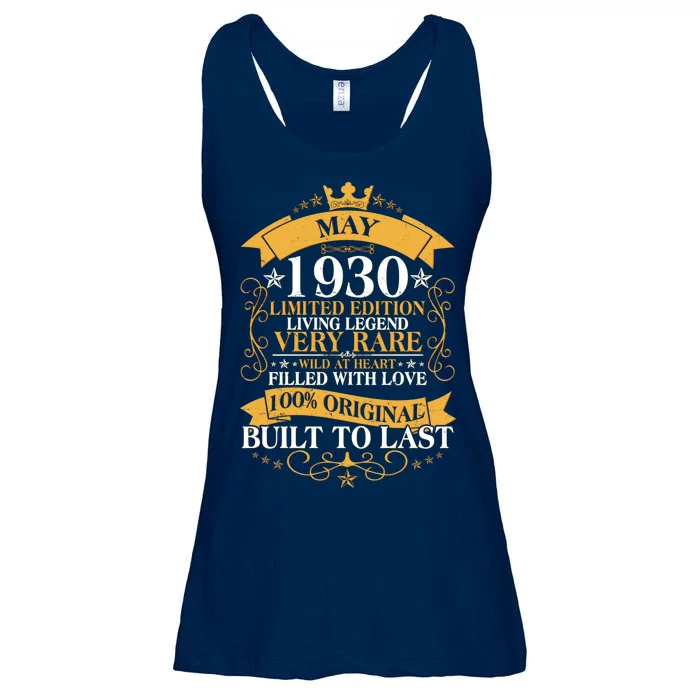 Vintage Limited Edition May 1930 Birthday Ladies Essential Flowy Tank