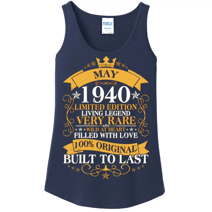 Vintage Limited Edition May 1940 Birthday Ladies Essential Tank