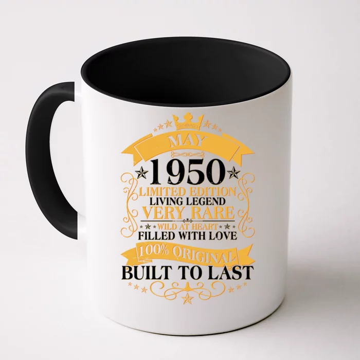 Vintage Limited Edition May 1950 Birthday Front & Back Coffee Mug