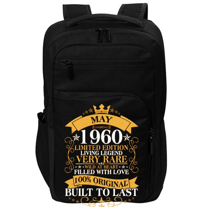 Vintage Limited Edition May 1960 Birthday Impact Tech Backpack