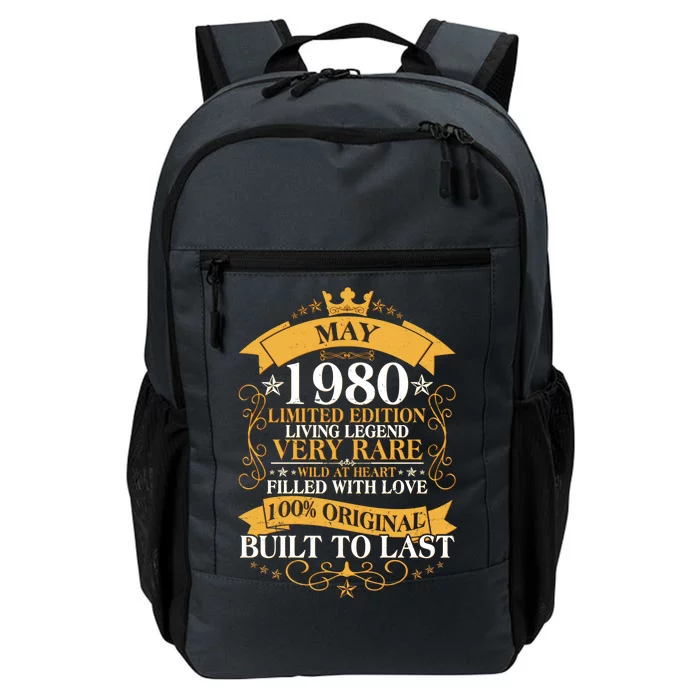 Vintage Limited Edition May 1980 Birthday Daily Commute Backpack