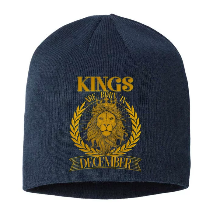 Vintage Lion Kings Are Born In December 8 1/2in Sustainable Knit Beanie