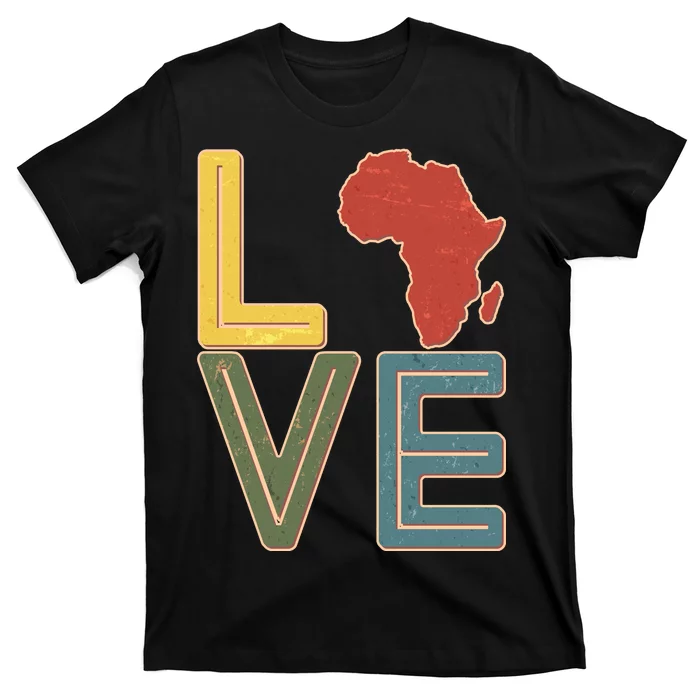 Vintage Love Africa Black History Month T-Shirt