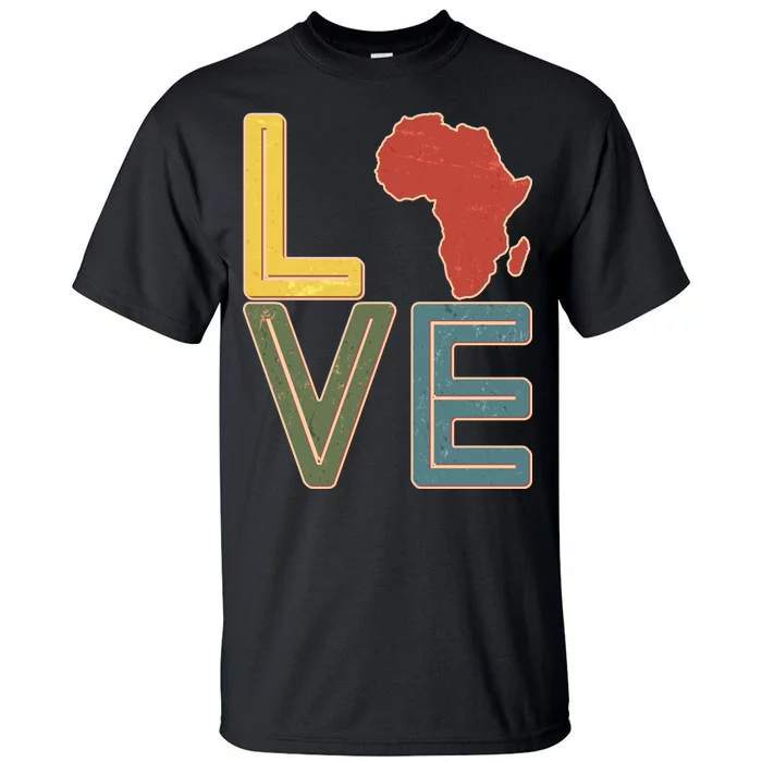 Vintage Love Africa Black History Month Tall T-Shirt