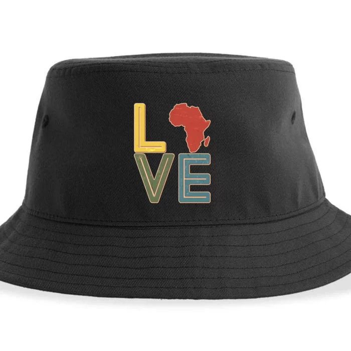 Vintage Love Africa Black History Month Sustainable Bucket Hat