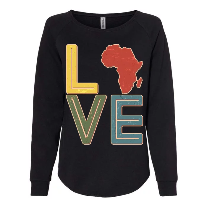 Vintage Love Africa Black History Month Womens California Wash Sweatshirt