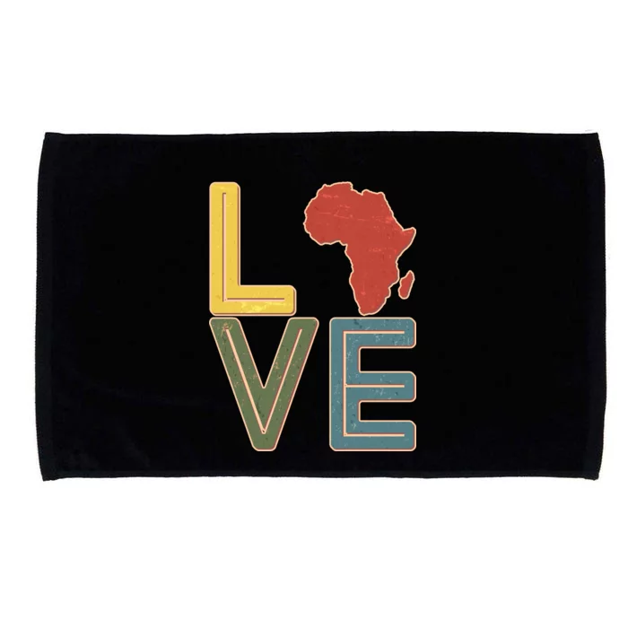 Vintage Love Africa Black History Month Microfiber Hand Towel