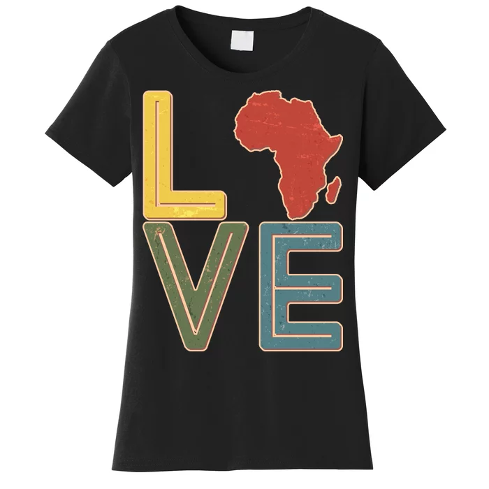 Vintage Love Africa Black History Month Women's T-Shirt