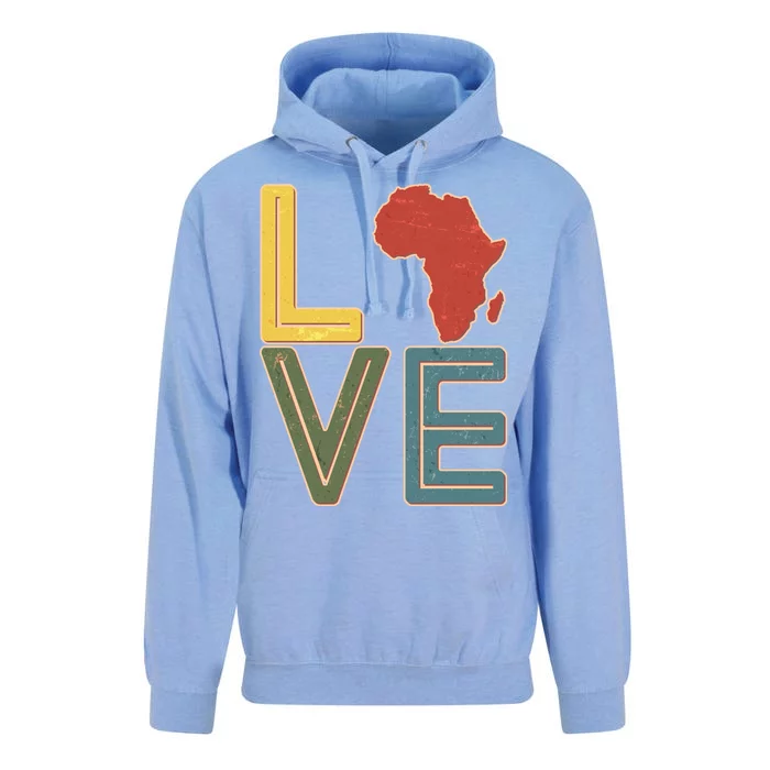 Vintage Love Africa Black History Month Unisex Surf Hoodie