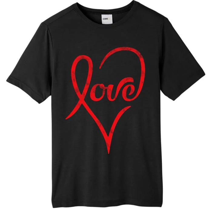 Vintage Love Heart Symbol ChromaSoft Performance T-Shirt