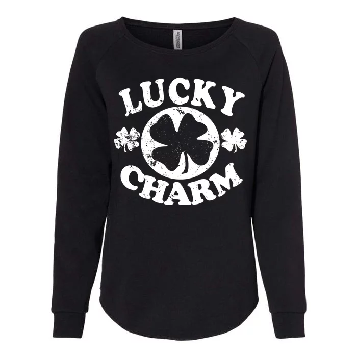 Vintage Lucky Charm Irish Clover Womens California Wash Sweatshirt