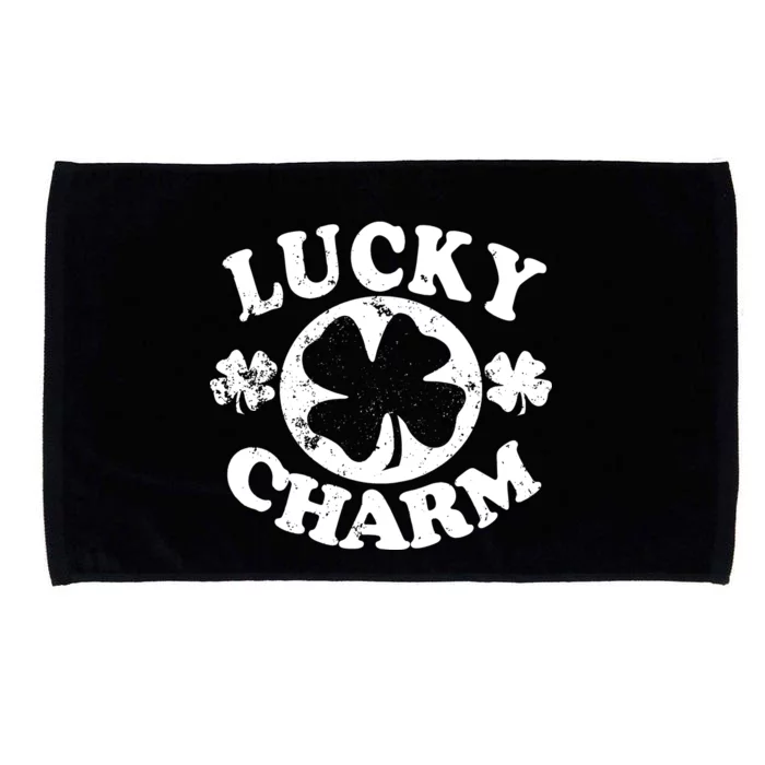 Vintage Lucky Charm Irish Clover Microfiber Hand Towel