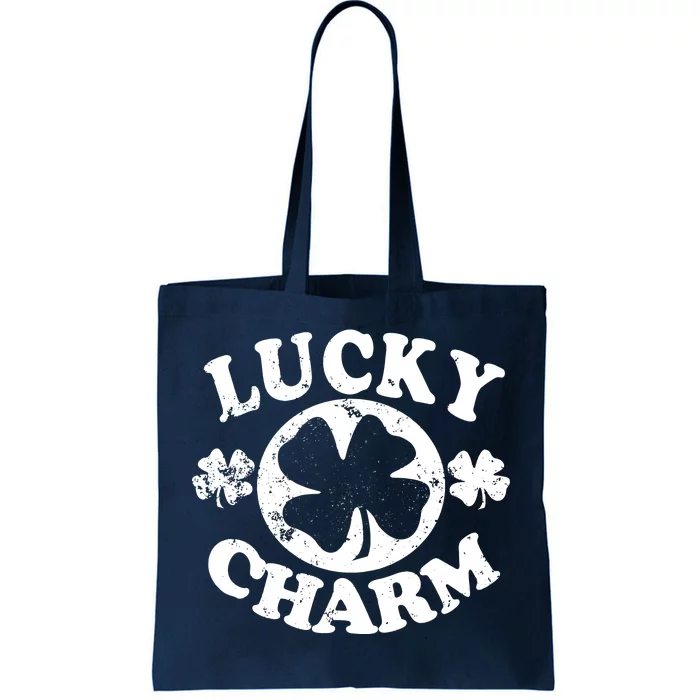 Vintage Lucky Charm Irish Clover Tote Bag