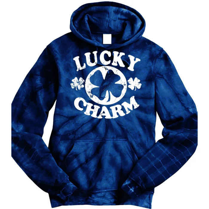 Vintage Lucky Charm Irish Clover Tie Dye Hoodie