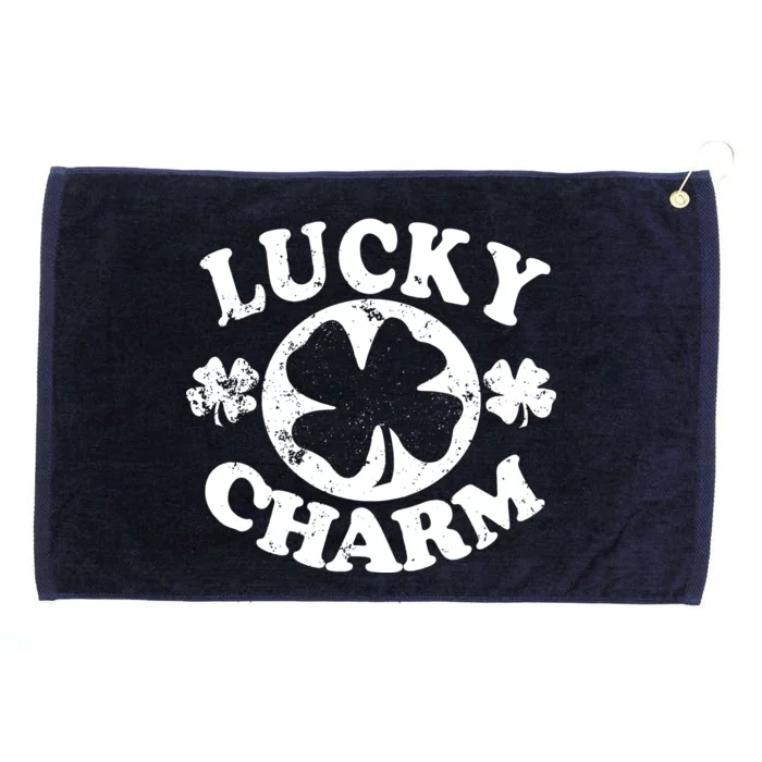 Vintage Lucky Charm Irish Clover Grommeted Golf Towel