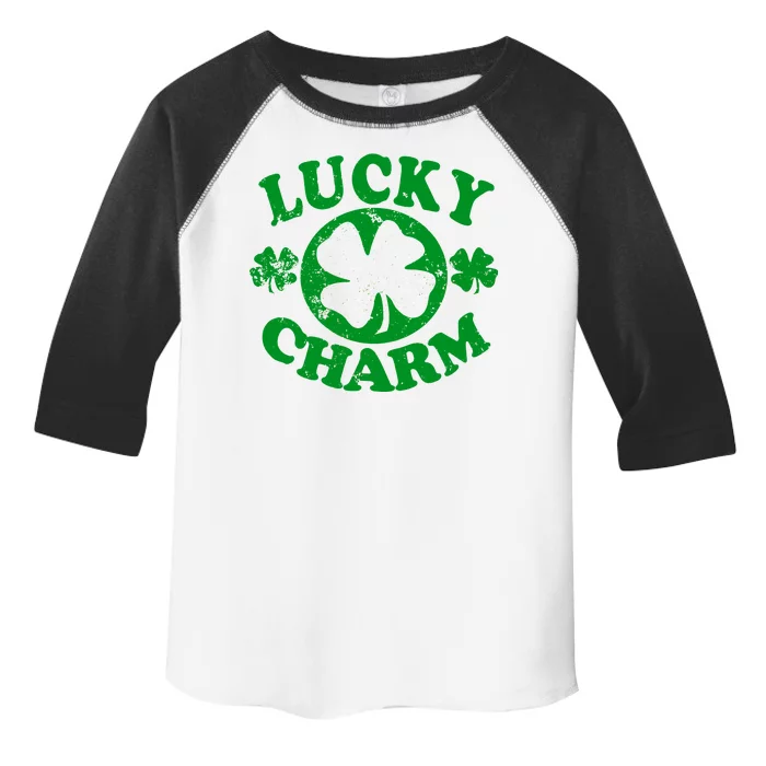 Vintage Lucky Charm Irish Clover Toddler Fine Jersey T-Shirt