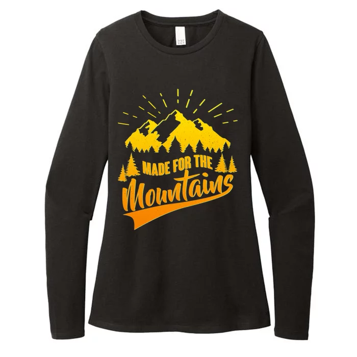 Vintage Made For The Mountains Wilderness Womens CVC Long Sleeve Shirt