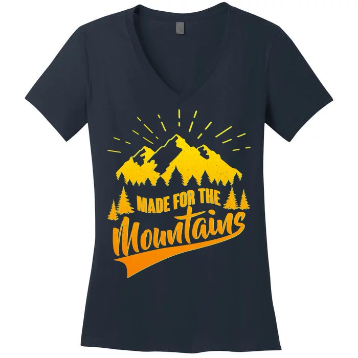 Vintage Made For The Mountains Wilderness Women's V-Neck T-Shirt