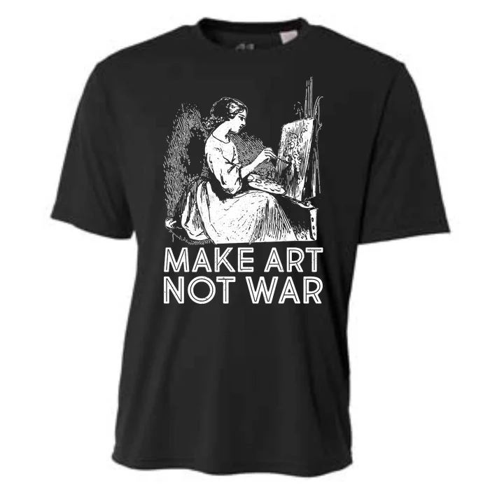 Vintage Make Art Not War Cooling Performance Crew T-Shirt