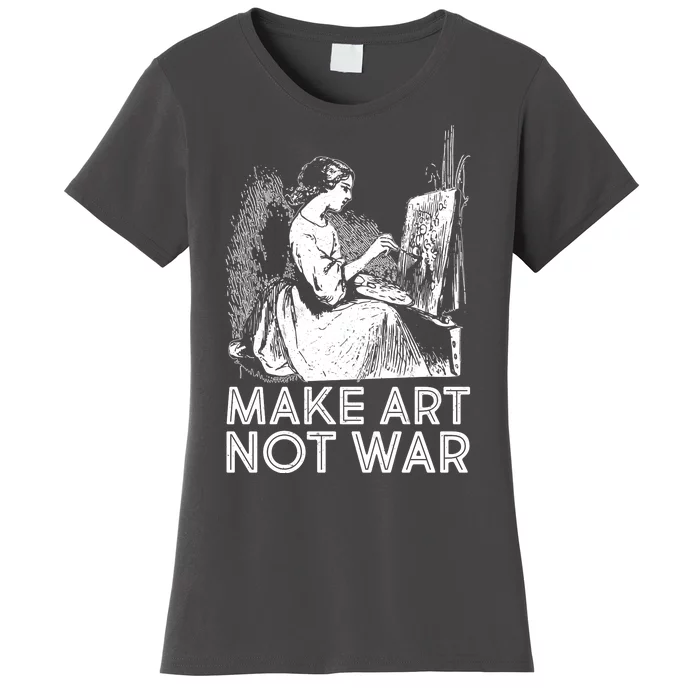 Vintage Make Art Not War Women's T-Shirt