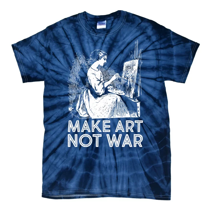 Vintage Make Art Not War Tie-Dye T-Shirt